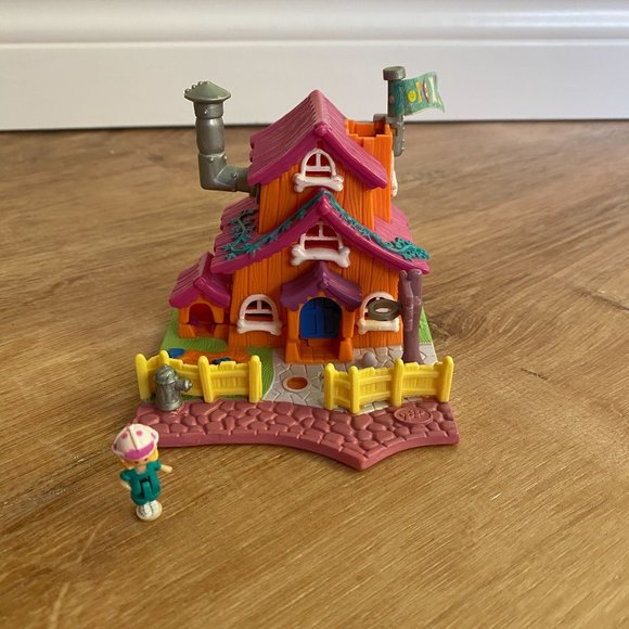 Polly Pocket - Vintage 90s Dog House Animal Wonderland Set - Picture 1 of 8